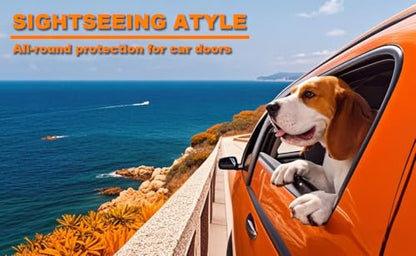 All-in-One Heavy Duty Waterproof Scratch-Proof Dog Back Seat Cover Hammock with Side Flaps, Adjustable & Portable, Easy Install for SUV/Trucks, Compatible with Child Car Seat - Black - color: Black