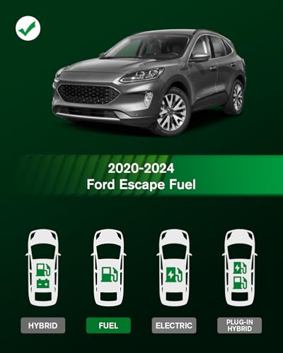 VIWIK Ford Escape Floor Mats for 2026-2020 Not Hybrid - Custom Fit, All Weather Protection, TPE, 3D Scanning Design, Non-Slip, Odorless, Waterproof, Easy to Clean, Full Coverage - size: Fit for Ford Escape 2020-2026 Not Hybrid