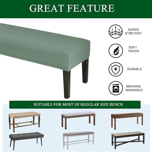 CRFATOP Waterproof 4pcs Dining Chairs Seat Covers with Soft Bench Chair Cover Stretch Kitchen Chair Slipcover Washable Seat Cushion Slipcover Protector for Hotel Ceremony Banquet Wedding,Green - color: Jacquard Green