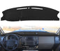 Yiz Dashboard Cover Dash Cover Mat Custom Fit for Ford Super Duty F250 F350 F450 F550 Without Touch Screen, Dash Pad Cap Carpet Protector J238 (Black)