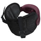 SARISUN Travel Pillows for Airplanes, Airplane Pillow with Brown-Red Sleep Eye Mask, 360° Neck Support Headrest, Portable Airplane Travel Essentials, Adjustable Airplane Head Strap, Stop Bobblehead - color: Brown Red