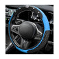 Soft Leather Steering Wheel Cover, 15 Inch Elastic Non-Slip Car Wheel Protector with Crystal Diamond, Universal Sparkling Diamond Crown Accessories for Most Steering Wheels (Blue) - color: Blue