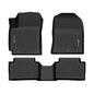 TPE Floor Mats Fit Hyundai Kona 2018-2023 (NOT Fit Electric Models) 1st & 2nd Row Truck Accessories Cargo Liners All Weather Protection 3PCs Black Alfombras para Carro - size: Fit Kona 2018-2023 | Black 3PCS