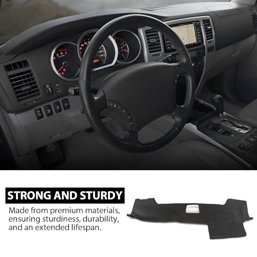 G-PLUS TPE Dash Cover Bezel Compatible with Toyota 4Runner 2003 2004 2005 2006 2007 2008 2009 11308SBLK Dashboard - size: 2003-2009 Toyota 4Runner | Black