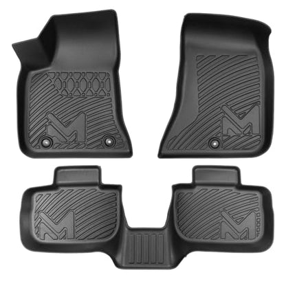 TPE Automotive Floor Mats & Cargo Liner for 2011-2023 Dodge Charger & Chrysler 300 (RWD) Rear-Wheel Drive ONLY, All Weather Cover Protection Waterproof Black Floor Liner Front & Rear Row Full Set - size: 3PCS (2Row), style: For 2011-2023 | Dodge Charger/