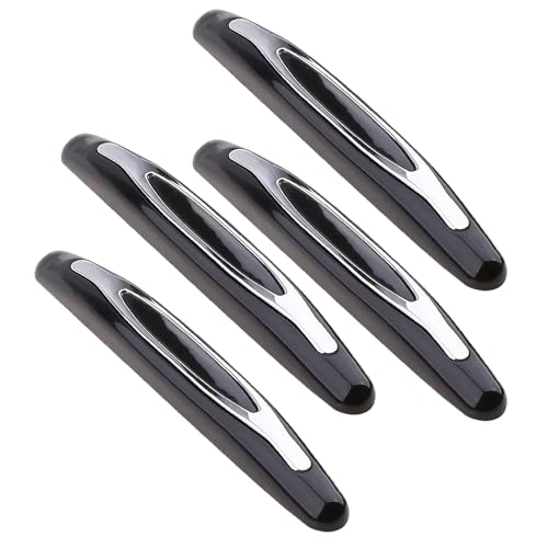 4PCS Car Door Edge Guards, Anti-Scratch Car Door Protector Trim Strip with Self Adhesive, Universal Door Guards for Cars Trucks SUVs, Exterior Car Accessories (Black)