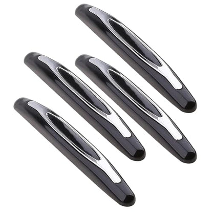4PCS Car Door Edge Guards, Anti-Scratch Car Door Protector Trim Strip with Self Adhesive, Universal Door Guards for Cars Trucks SUVs, Exterior Car Accessories (Black)