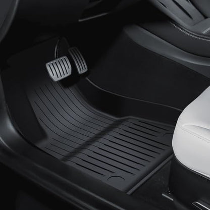 2021-2023 Tesla Model 3 Highland Floor Mats, Custom-Fit All-Weather TPE Full Set with Cargo Liner & Trunk Mat Accessories (2021-2023 Model 3 Full Floor Mat Kit Set of 6) - size: Floor Mats for 2021-2023 Model 3| 6PCS