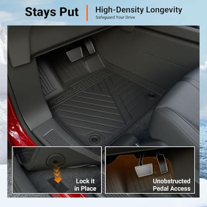 powoq Floor Mat Compatible with 2023-2026 Honda Pilot Cargo Mat Floor Liner Cargo Trunk Liner TPE Replacement for 2023-2026 Honda Pilot Accessories (Trunk Mat with Backrest Mat+Floor Mats) - size: Compatible with Honda Pilot | 2023-2026