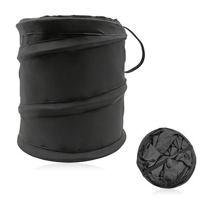Collapsible Pop-Up Car Trash Can Waterproof Car Garbage Bin and Trash Container for SUV Truck Travel Camping Black