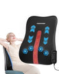 Back Massager for Pain Relief Deep Tissue, Up-Down Rolling & Ultra-Slim Shiatsu Back Massager with Cushion Layer, Lower Back Massage for Chair Home Office, Gift for Men Women