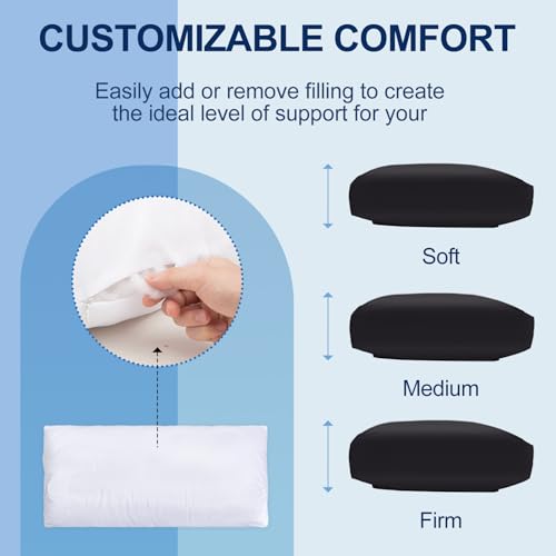 Leather Recliner Pillow, Adjustable Neck & Head Support Pillow, Pu Leather Non-Slip Headrest for Recliner Chair, Couch, Office Chair, Sofa
