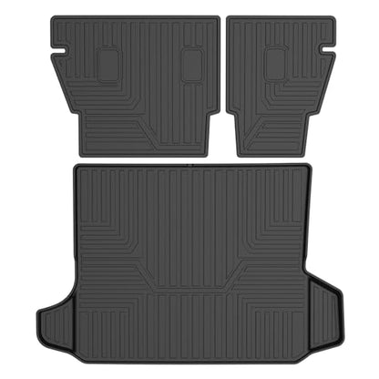 Powerty Cargo Liner & Backrest Mat for 2018-2024 Chevrolet/Chevy Equinox Accessories Rear Trunk Mat Seat Back Cover TPE All Weather Cargo Liner Heavy-Duty Trunk Liners - size: Cargo Mat｜For｜18-24｜Chevrolet/Chevy Equinox
