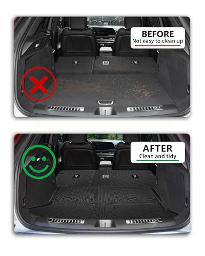 Cargo Liner Compatible with 2019-2025 Cadillac XT4 Trunk Mat Cargo Mat Back Seat Cover Protector (Backrest Mats+Trunk Mat) - size: FOR 2019-2025 Cadillac XT4