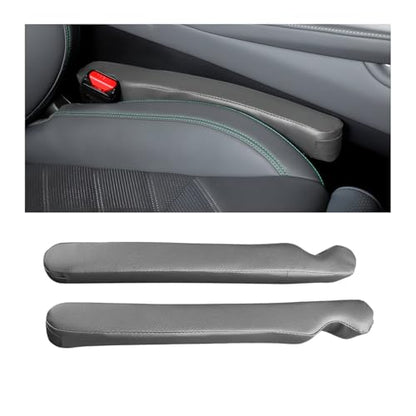 Mandark Car Seat Gap Filler, 2PCS Leather Vehicle Gap Stopper to Fill Between Seat and Console, Automotive Crevice Plug Blocker Accessories from Dropping, Universal for SUV, Sedan, Truck (Gray) - color: Gray