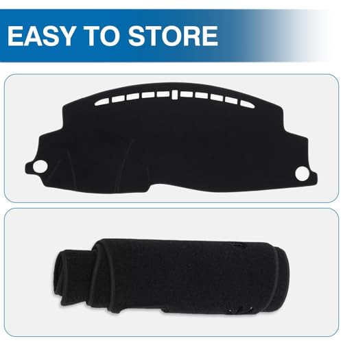 KUST Black Dash Cover for Honda HR-V HRV 2016-2021 2022 Dashboard Cover Non-Slip Center Console Dash Cover Interior for Honda HR-V HRV Accessories Custom Fit Dash Mat Sunshade Windshield Glare - size: 54''×19.2'' (Honda HR-V 16-22)