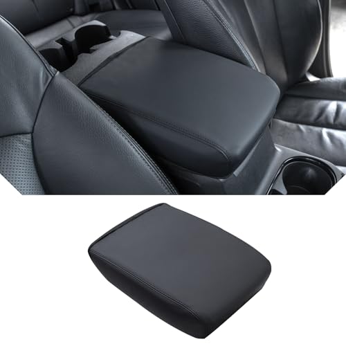 Center Console Cover Compatible with 2023 2024 2025 2026 Chevy Colorado/GMC Canyon Accessories Customized PU Leather Armrest Box Lid Protector Cover