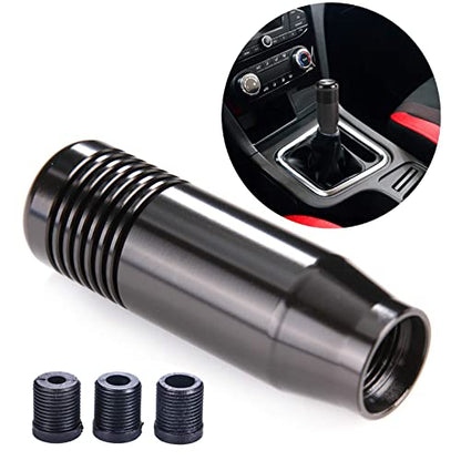 3" Alloy Shifter Lever Knob Handles Car Racing Gear Shift Stick Fit Most Manual Auto Vehicles, Black
