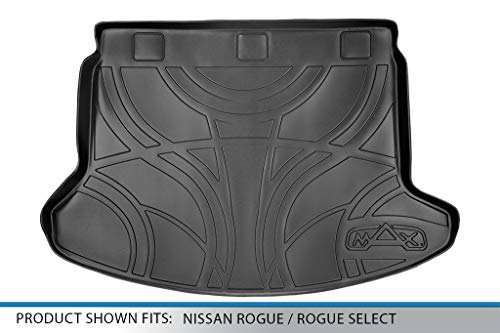 SMARTLINER All Weather Custom Fit Cargo Trunk Liner Floor Mat Compatible with 2008-2013 Nissan Rogue