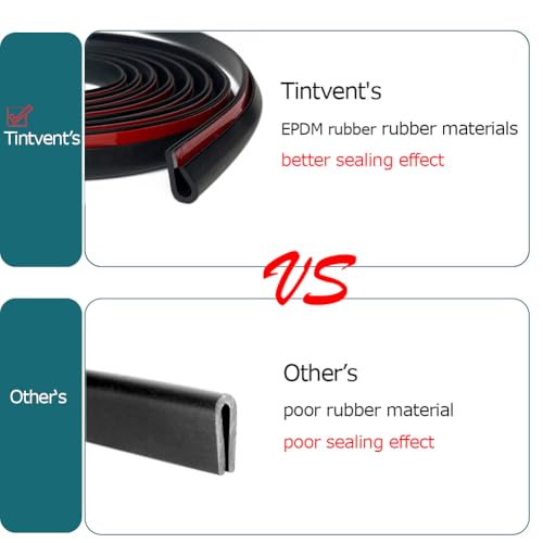 Rubber Edge Trim Black, U Channel Rubber Seal Strip with Self-Adhesive Tape, Fit for 0.15" Edge, 25Ft - color: Black, size: 25Feet