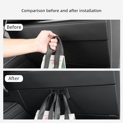 Glove Box Hook for Tesla ModelYJuniper 2025 2026/Model 3 Highland 2024-2026 Organizer Storage Hook Clips for Hanging Car Accessories Black
