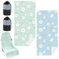 Hahafelt Car Seat Towel Covers with Storage Bag, 63 x 32 Inch Universal Non Slip Waterproof Sweat Protector for Car Truck, Gym Swimming Running, Machine Washable(2 Pack,Daisy) - style: Daisy