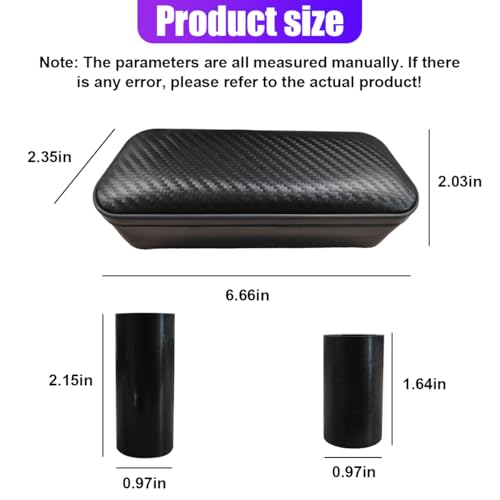 YoRise Car Armrest Support Pad, Adjustable Side Door Armrest Pillow with Storage Box, Comfortable Leather Arm Rest Cushion for Relieve Driver Arm Fatigue, Car Interior Accessories (CarbonFiber)