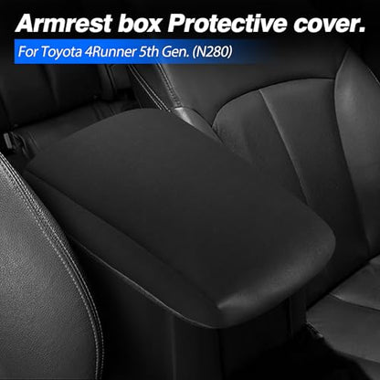 Autorder Center Console Armrest Cover for Toyota 4Runner 2010-2022 2023 2024 Accessories Armrest Pad Anti-Scratch Middle Console Pad Leather Center Console Protector - size: 10-24 4Runner