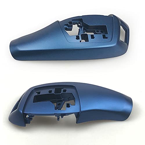 for BMW 1 2 3 4 5 6 7 Series X3 X4 Automotive Center Gear Shift Knob Shift Lever Trim Cover Auto Interior Shift Knobs Cover F30 F10 F02 F25 F26 (Ordinay Style, Blue)