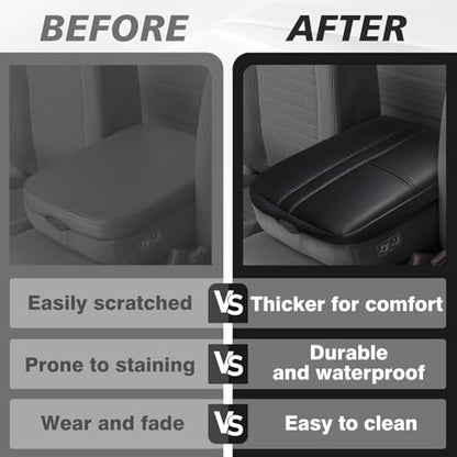 Center Console Armrest Cover Fit for Dodge Ram1500/2500/3500 2002-2012 Accessories, Comfort Armrest Pad Console Lid Cushion Vegan Leather Regular Thick(Jump Seat ONLY) - size: 3) 02-12 |Ram1500/2500/3500| Jump Seat, Regular