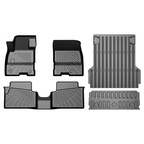 Maverick Floor Mats - Car Mats for Ford Maverick Hybrid 2022-2025 2026, All Weather Floor Mats and Tailgate Mat with Truck Bed Mat for Maverick Accessories, Heavy Duty Rubber Mats - size: 2)Ford Maverick Hybrid 22+ Full Set