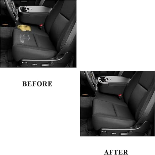 NLQR Front Driver Bottom Replacement Seat Cover & Foam Cushion Compatible with Chevy Silverado Tahoe Suburban Avalanche GMC Yukon Sierra 1500 2500HD 3500HD 2007 2008 2009 2010 2011 2012 2013 2014