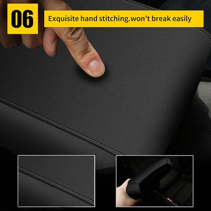 AOMSAZTO Neoprene Armrest Covers for 2015-2019 Hyundai Sonata - color: Neoprene