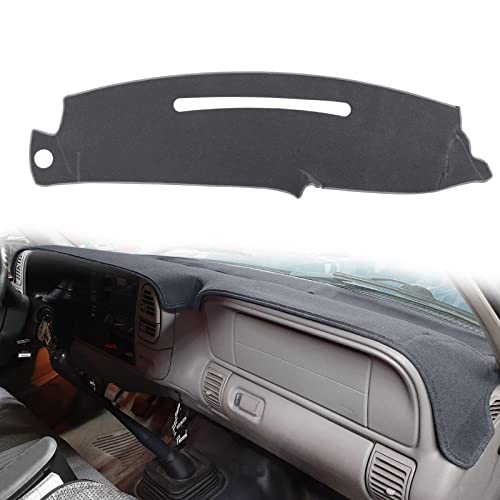 Dash Cover Custom Fit for 1997-2000 Chevy Chevrolet/GMC C1500 C2500 C3500 K1500 K2500 K3500, 1997-1999 GMC Yukon/Chevy Tahoe, 1999-2000 Cadillac Escalade,Dashboard Cover Mat Pad (Gray) - color: Gray