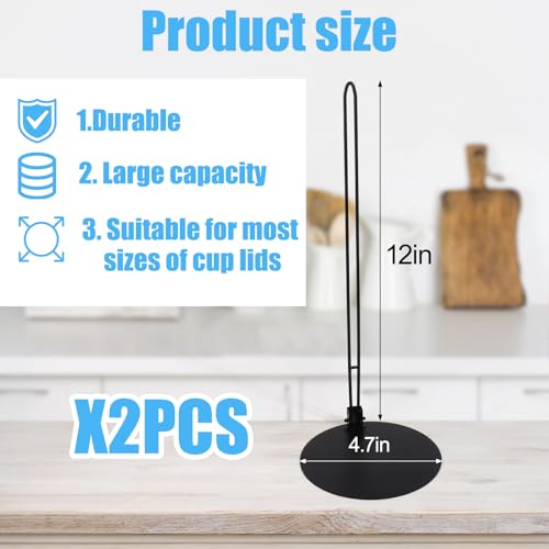 Tumbler Lid Organizer,2 PCS Cup Lid Holder,Slim Vertical Storage for Up to 15 Lids,Cup Lid Organizer for Save Pantry, Countertop,Kitchen Cabinets Space - size: Vertical+2PCS