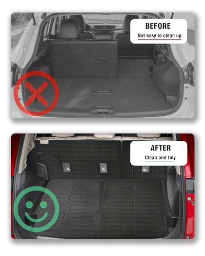 Cargo Liner Compatible with 2021-2025 Nissan Rogue Trunk Mat Cargo Mat Back Seat Cover Protector(not fit Rogue Sport)(Backrest Mats+Trunk Mat) - size: FOR 2021-2025 Nissan Rogue