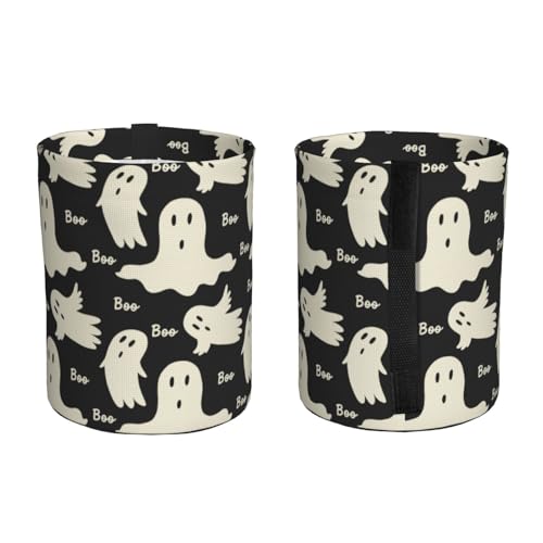 Ghost Pattern Car Trash Can Small Portable Car Garbage Bag for Back Front Seat RV's Camping Accessories - color: Ghost Pattern