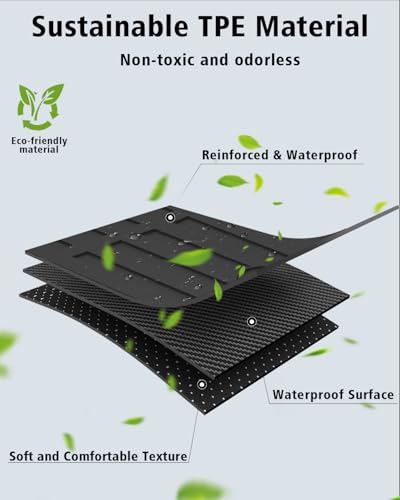 Floor Mats Custom for Subaru Outback 2026 Trunk Mat with Backrest Mat All Weather TPE Full Set Liners Cargo Protector for Outback 2026 Accessories, Black - size: For Subaru Outback 2026