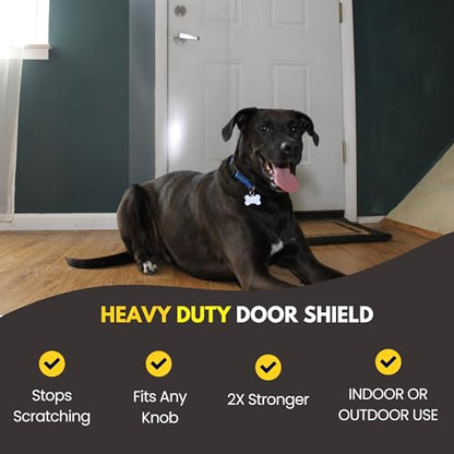 CLAWGUARD Heavy Duty Door Scratch Shield – 20x44 in. Door Scratch Protector Dog & Cat – Clear Wall, Frame & Furniture Cat Scratch Protectors