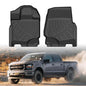 Cartist Floor Mats for 2015-2026 Ford F-150/2022-2026 F-150 Lightning/2017-2025 Raptor, All Weather Floor Liners for F-150 Accessories, Heavy Duty TPE Car Mats - Front Row Only