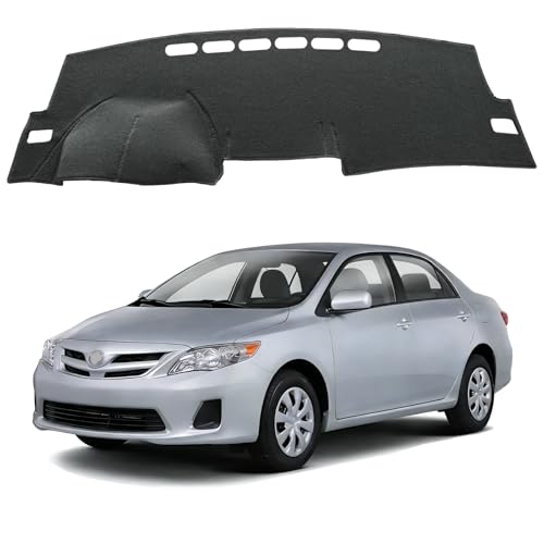 Dash Cover for Toyota Corolla 2007 2008 2009 2010 2012 2013, Dashboard Cover mat Custom fit for Toyota Corolla 2007-2013,Protective Dashboard Accessory (Gray) - color: Corolla 2007-2013 Gray