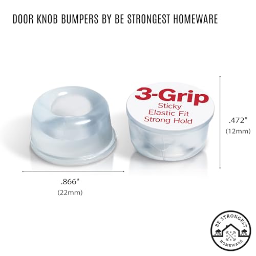 Door Stoppers Wall Protector [16 Pack] Wall Door Stop Small Size | Rubber Door Bumpers Small Size | Self Adhesive Door Stopper | Shower Door Bumpers | Clear Stick on Headboard Stoppers Rubber Bumpers