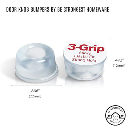 Door Stoppers Wall Protector [16 Pack] Wall Door Stop Small Size | Rubber Door Bumpers Small Size | Self Adhesive Door Stopper | Shower Door Bumpers | Clear Stick on Headboard Stoppers Rubber Bumpers