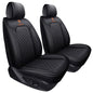 Aierxuan 2 Front Seat Covers for Women Leather Waterproof Universal for Ford Fusion Focus Edge Beetle Kia Soul C300 CC Hyundai Elantra Outlander Lexus ES350 (2 PCS Front, Black) - color: 2 PCS Front/Black