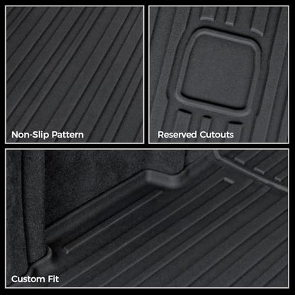 Cargo Mat with Backrest Mats for 2019-2025 2026 BMW X5 G05, All-Weather TPE Cargo Liner Trunk Mat with Seat Back Covers for BMW X5 Accessories (Only for 5 Seats)