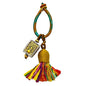Handmade Tassel Keychain for Car Keys, Purse, Bag Charm Accessory, Bohemian Fringe Pendant Gift - color: Gourd Blossom Bell Charm