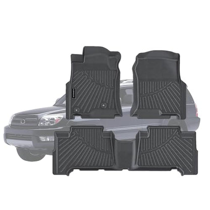TPE Floor Mats for 2003-2009 Toyota 4Runner All Weather Car Floor Liners Fit 2003-2009 Toyota 4Runner Accessories Black - size: 2003-09|For Toyota 4Runner |1st
