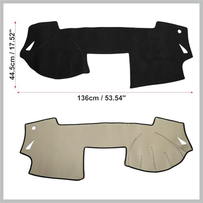 Car Dashboard Cover Non-Slip Faux Suede Dash Board Protector Cover Mat for Mazda 6 2009-2012 Black Replacement Car Parts