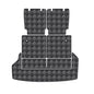 Cargo Mat for 2008-2013 Toyota Highlander Trunk Mat & 2ND+3RD Row Rear Backrest Mat, All Weather Rear Cargo Liner Back Seat Cover Protector - size: 2008-2013 Toyota Highlander