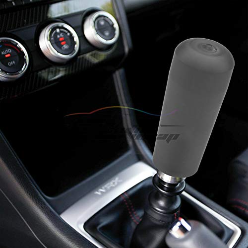 EZAUTO WRAP Black Shift Knob Stick Frosted Matte Crystal Bubble Long Throw Gear Shifter 10cm - color: Matte Black, size: 10cm